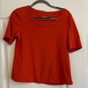 Talbots Classic Red Short Sleeve Tee